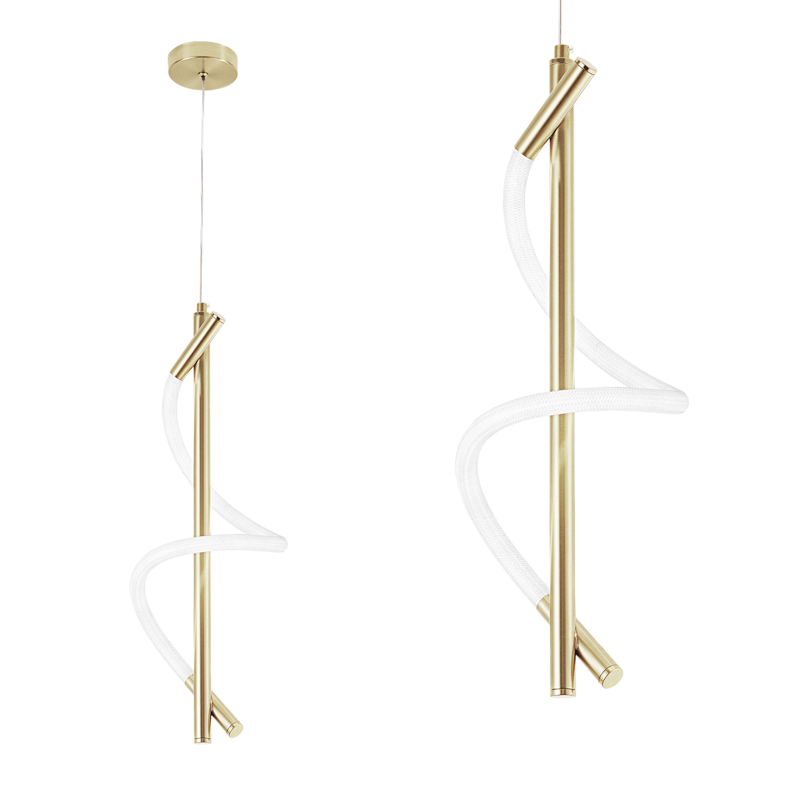 Toolight LED osvětlení se spirálovitým tvarem G015-CP zlatá