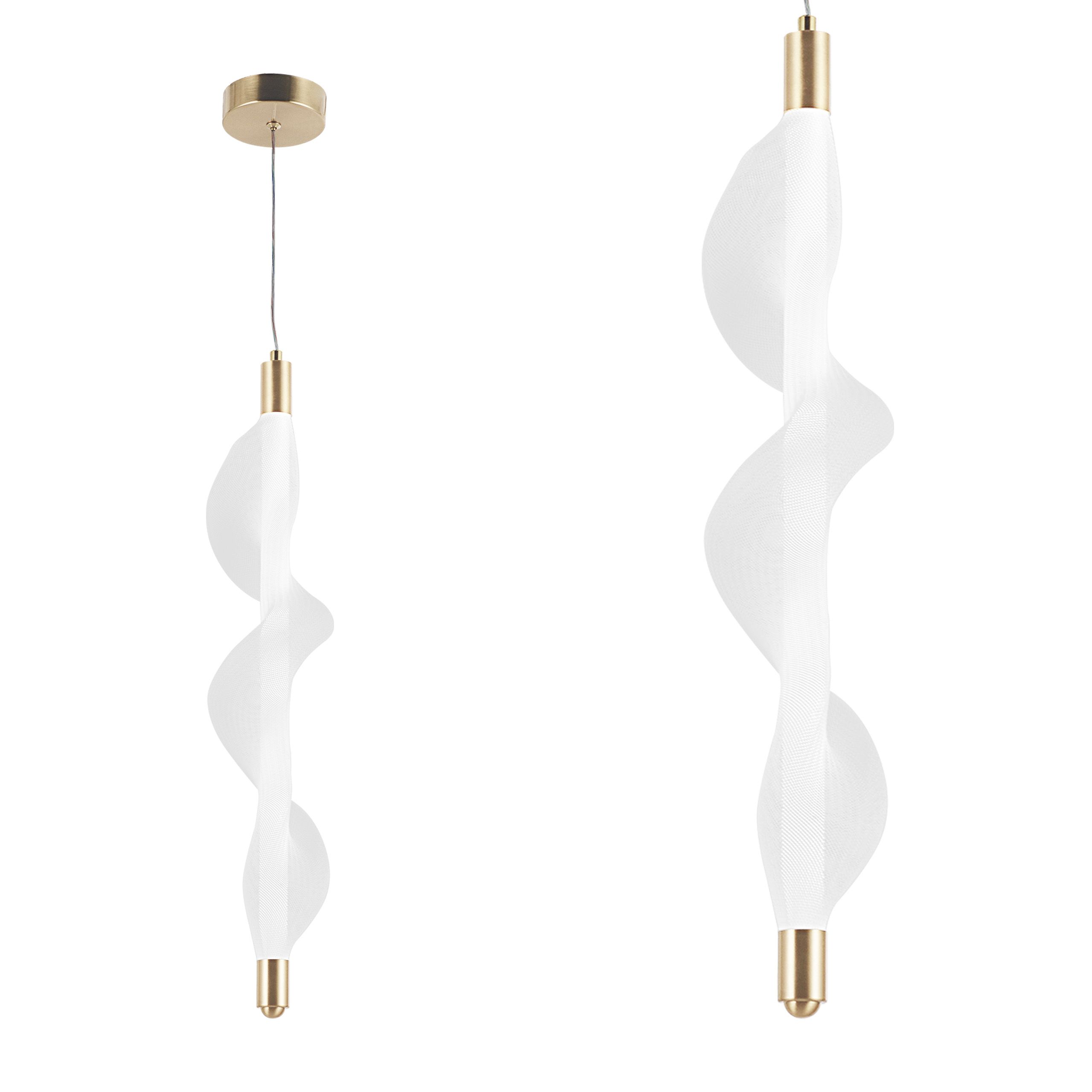 Levně Toolight LED osvětlení se spirálovitým tvarem G008-1CP bílá/zlatá