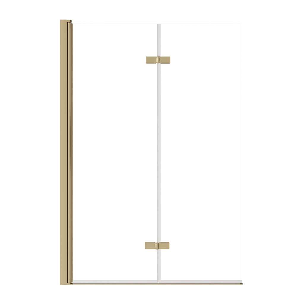 Levně Besco Vanová zástěna LUMIX GOLD 100145 (100x145 cm | Transparent)
