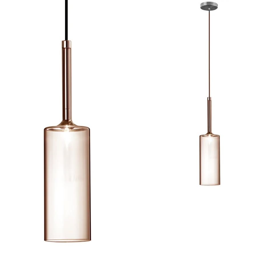 Toolight Závěsné skleněné osvětlení APP1700-1CP AMBER C