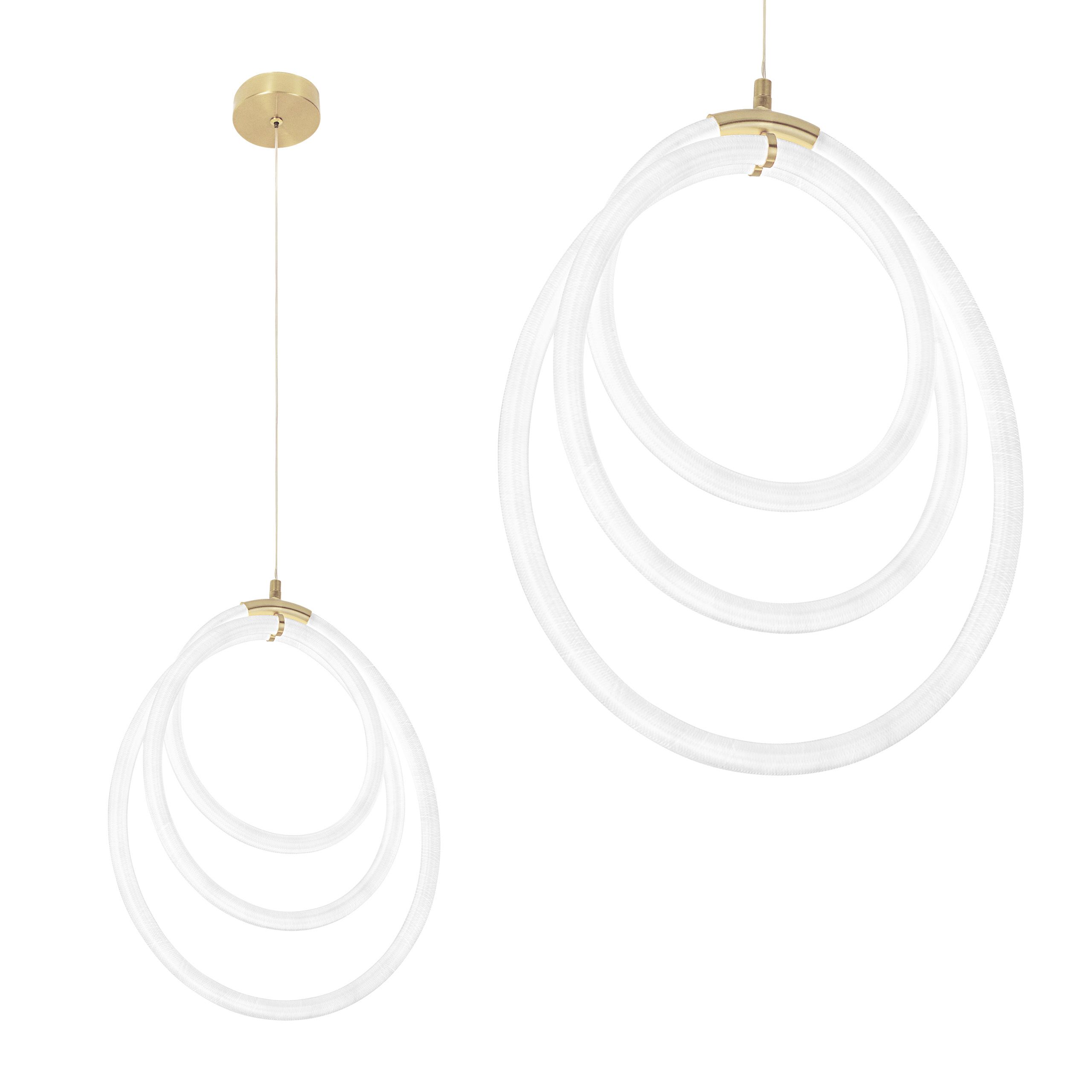 Toolight Designové LED osvětlení Circle G016-CP zlaté