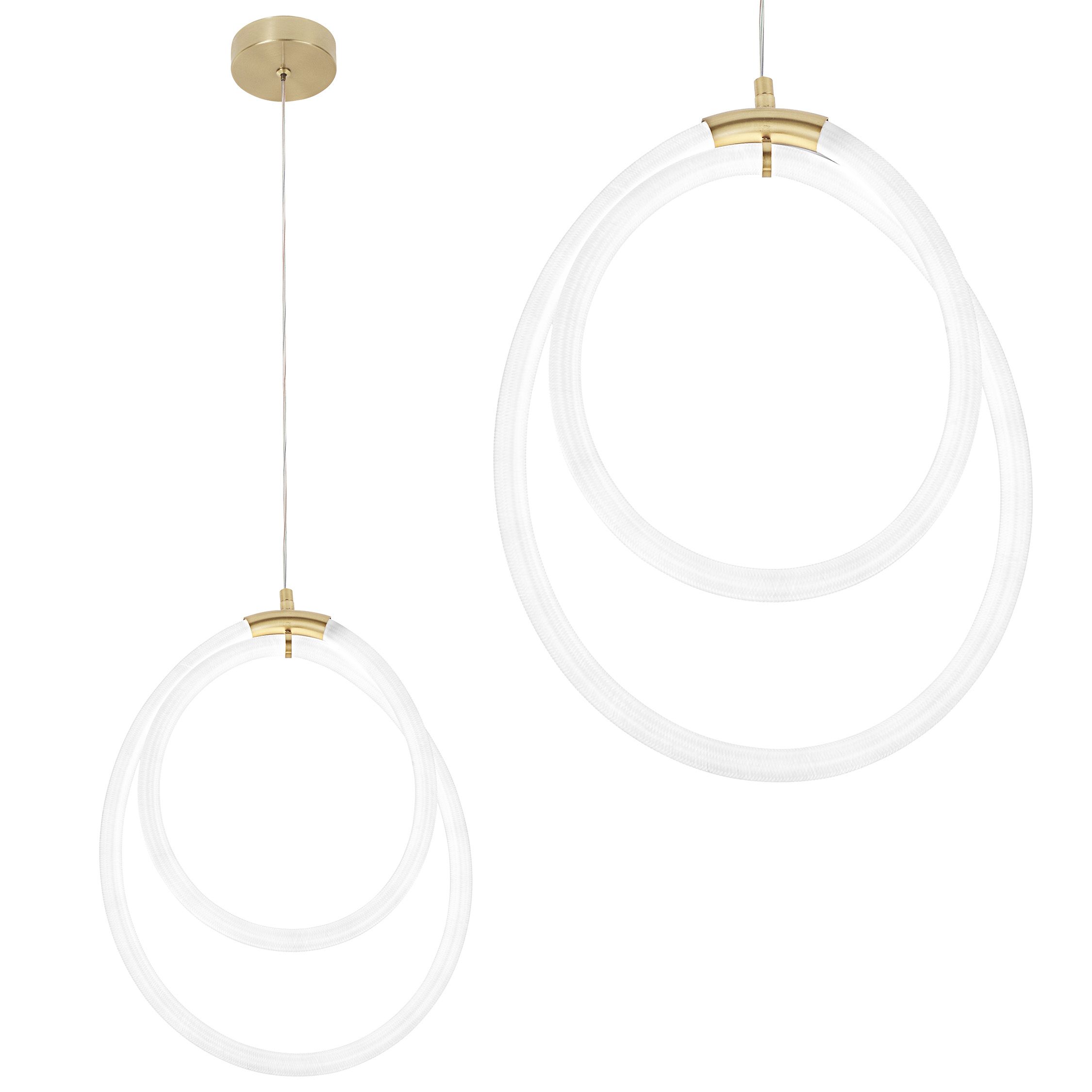 Toolight Designové LED osvětlení Circle-4 Double G021-CP zlaté