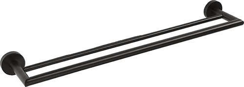 Bemeta Design DARK: Držák ručníků, 600 mm, dvojitý - 104204050