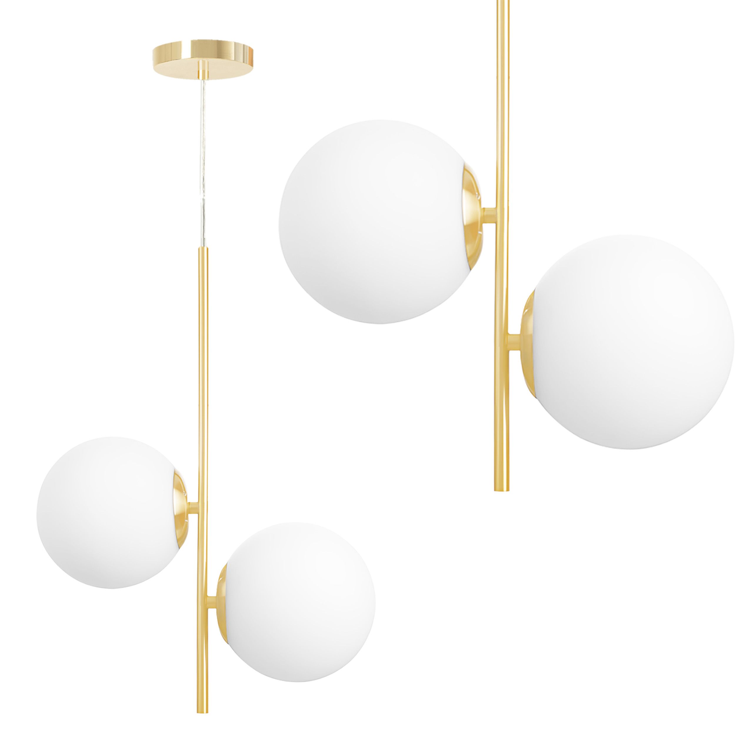 Toolight Závěsné moderní osvetlení Minimalist G118-2CP zlaté