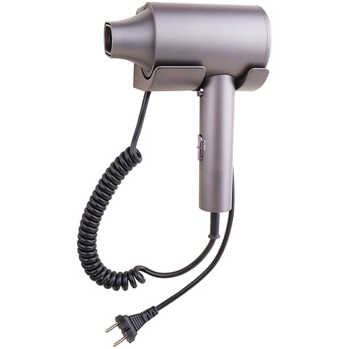 Levně Bemeta Design Fén, 2000W, nástěnný, s držákem, spirálová šňůra, šedá - 946233066