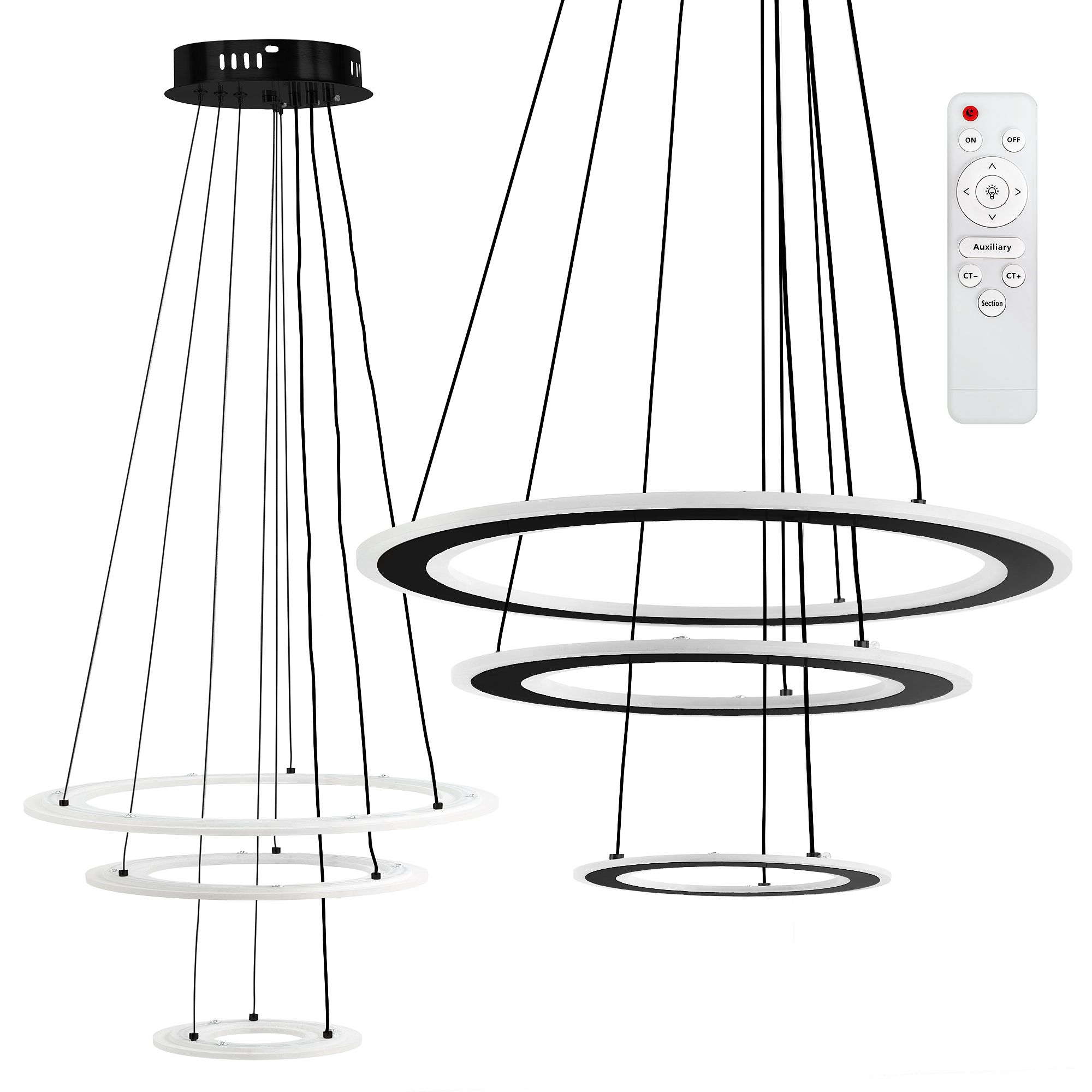 Toolight Závěsné LED osvětlení Urban B7 G040-3CP černé