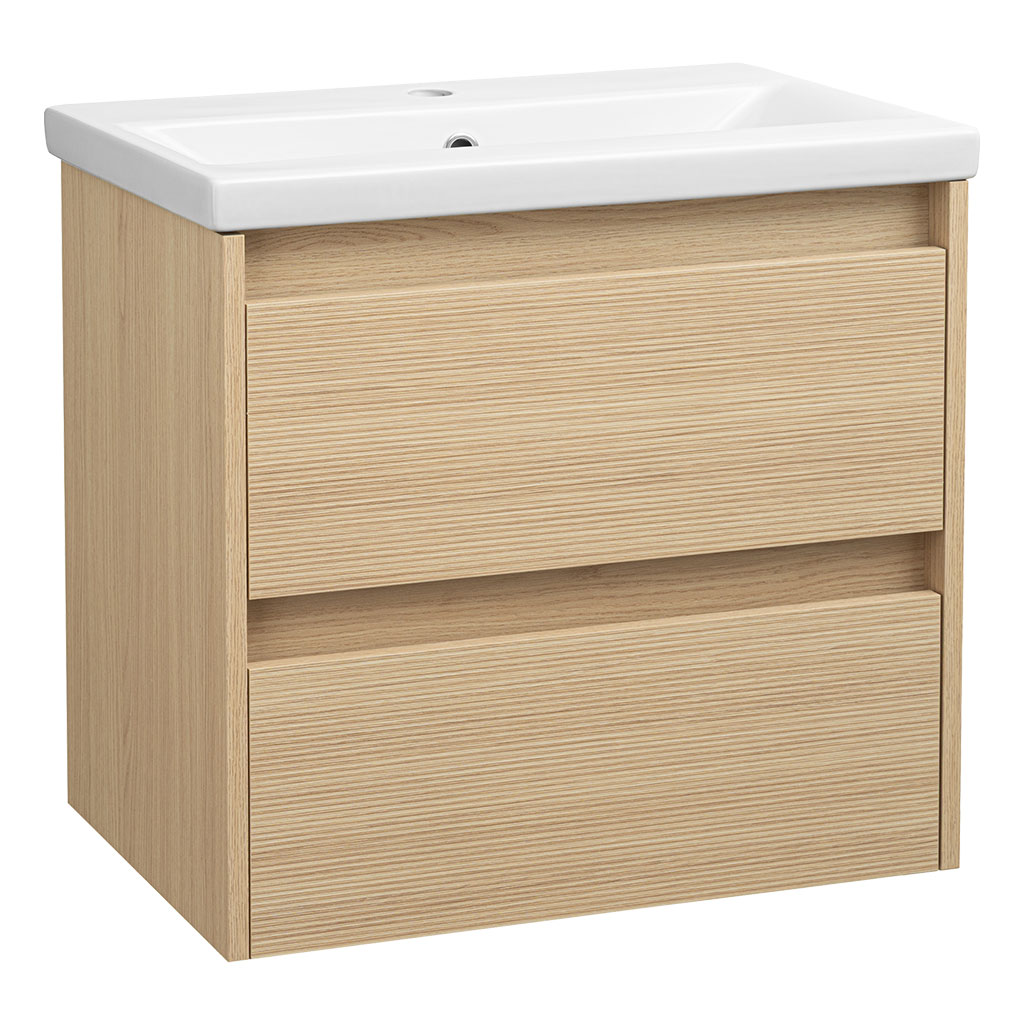 Levně BPS-koupelny Koupelnová skříňka s keramickým umyvadlem Arwood DL 60