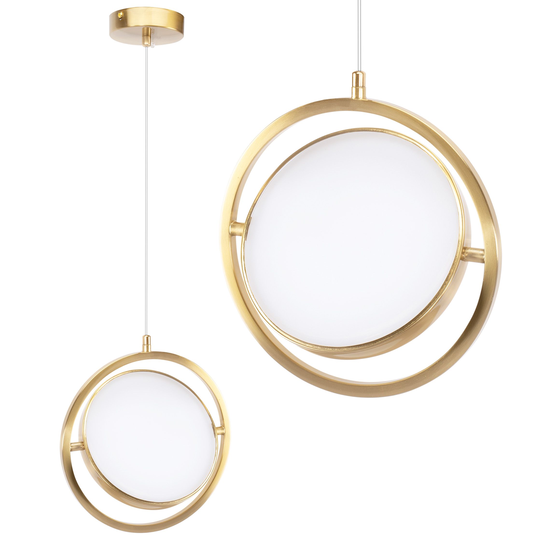 Toolight Závěsné LED svítidlo Luxury Glamour 11 APP1791-CP zlaté kartáčované