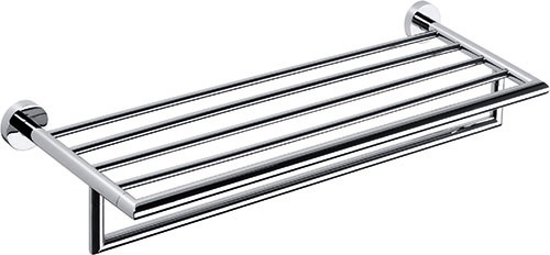 Bemeta Design OMEGA: Držák ručníků, 600 mm, s hrazdou - 104205072