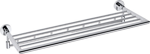 Levně Bemeta Design OMEGA: Držák ručníků, 600 mm, výklopný, s háčky - 104205162