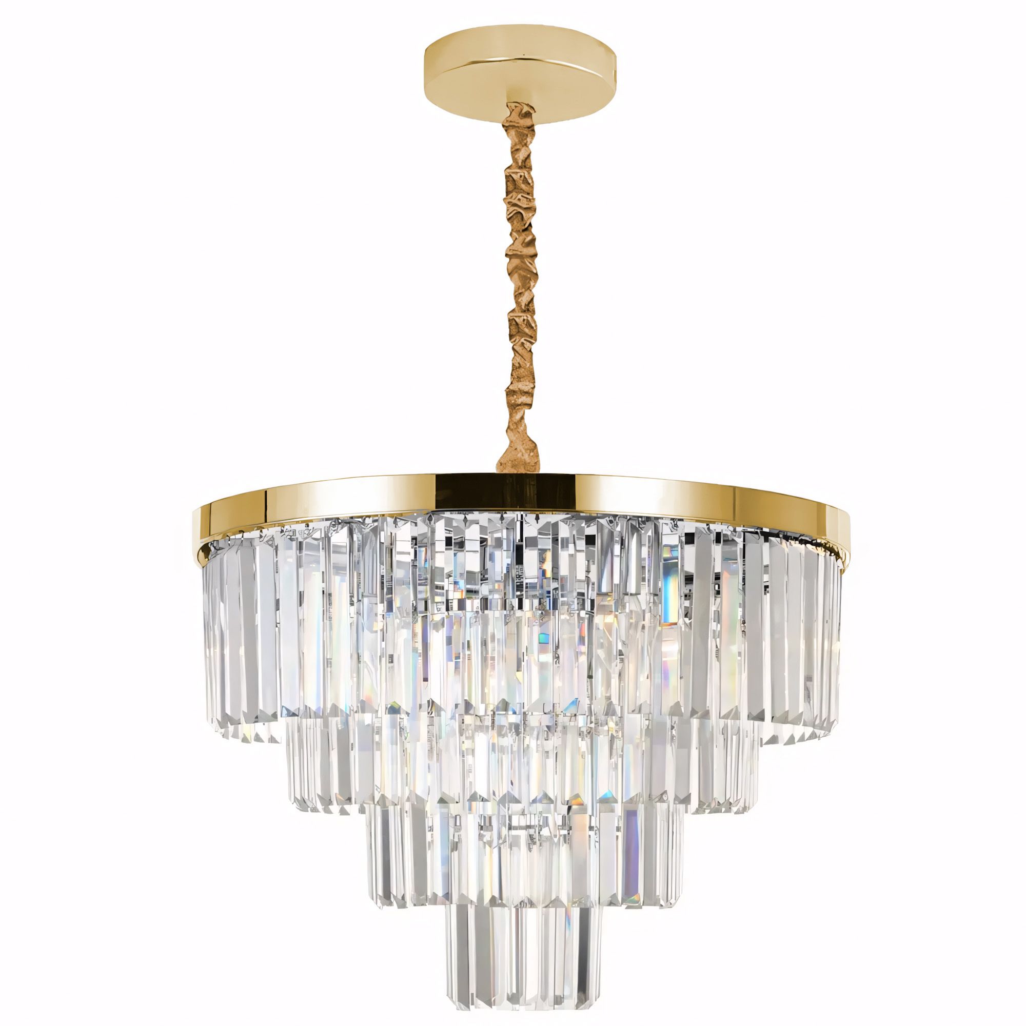 Toolight Závěsné osvětlení Crystal Modern D15 APP1533-6CP4 zlaté