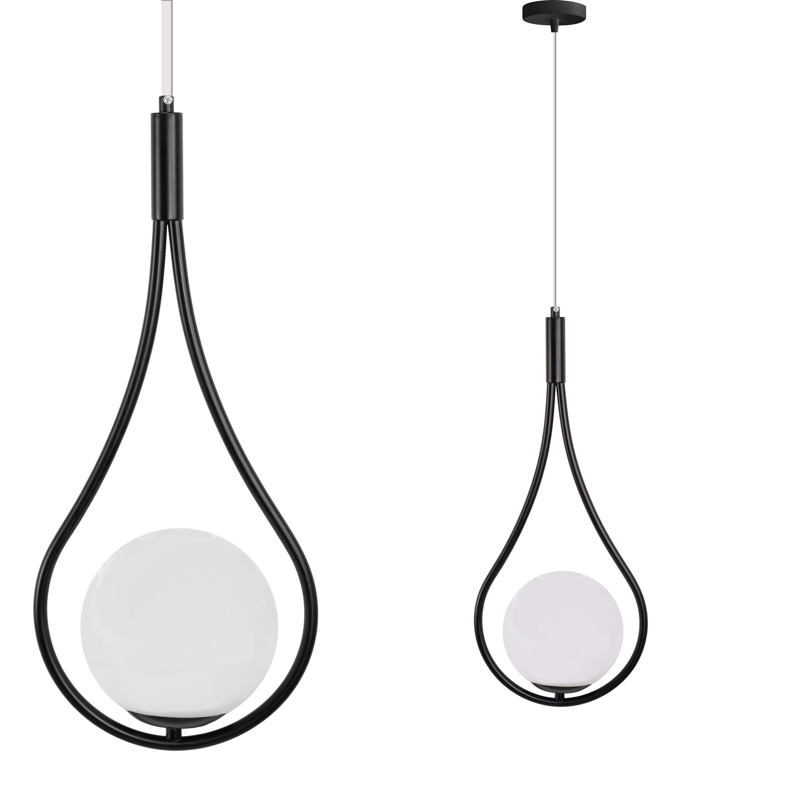 Toolight Závěsné osvětlení Modern D16 G111-1W černé