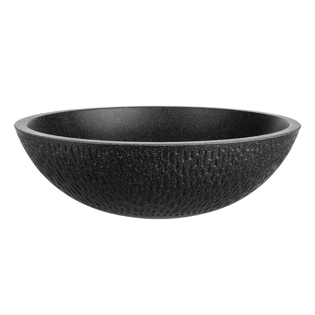 Levně Kuchinox Umyvadlo na desku Amber ø41 cm - VGR1721T, granit, černé