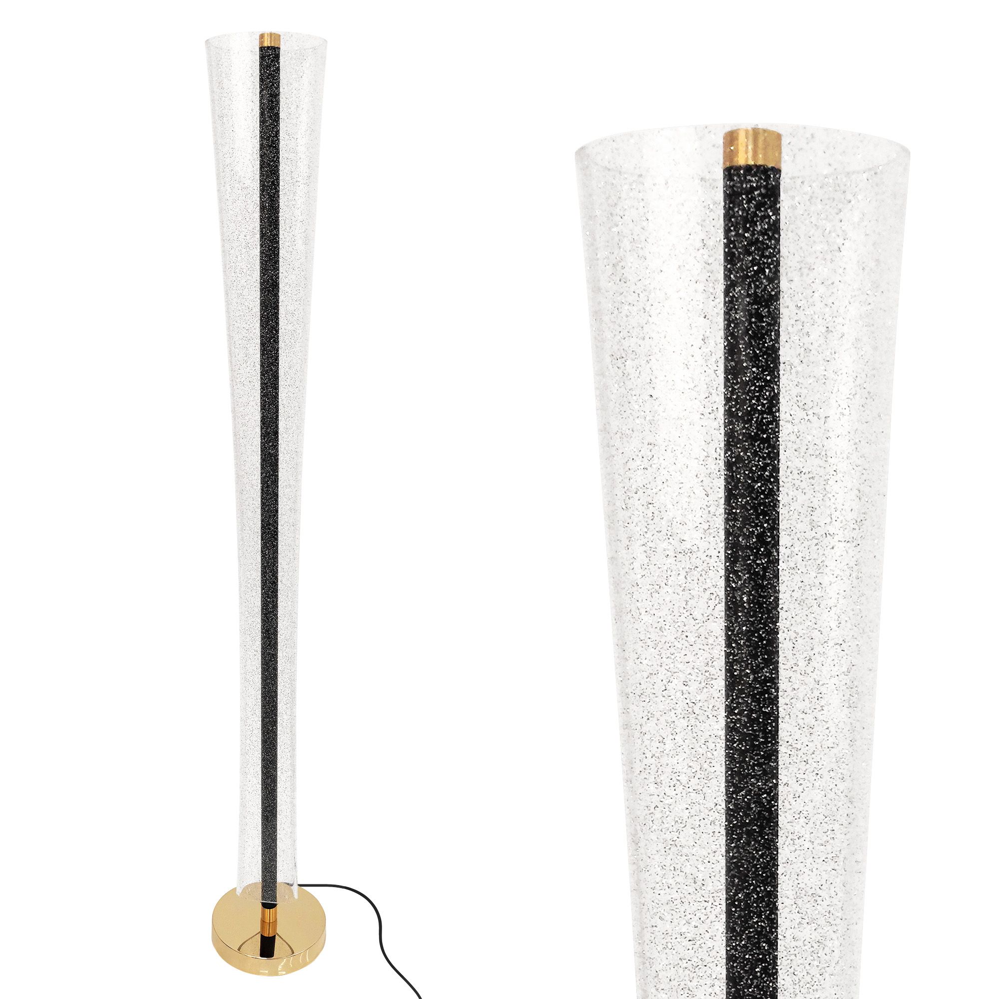 Toolight Stojací LED lampa Modern D57 LHJ073-F zlatá