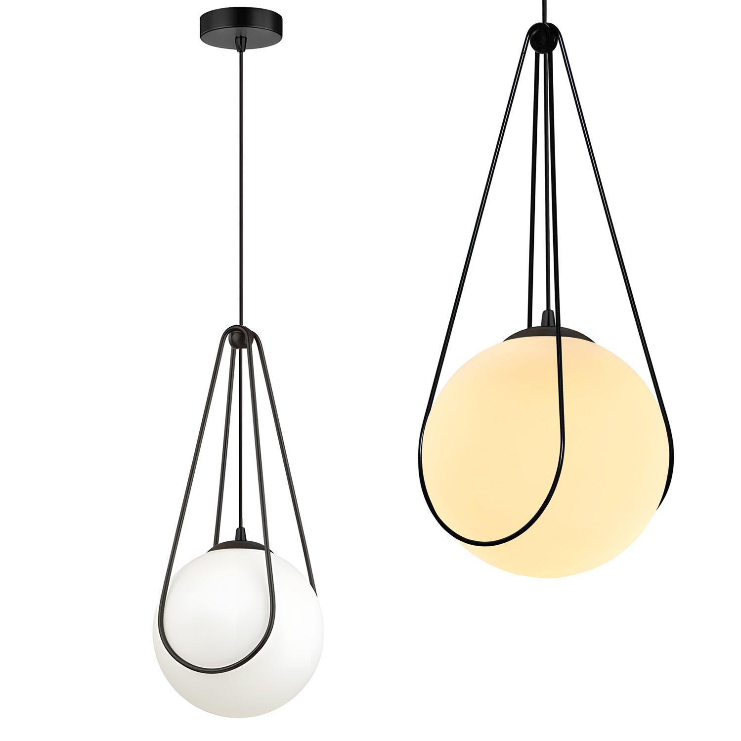 Toolight Závěsné osvětlení Modern D33 APP1792-1CP 20cm černé