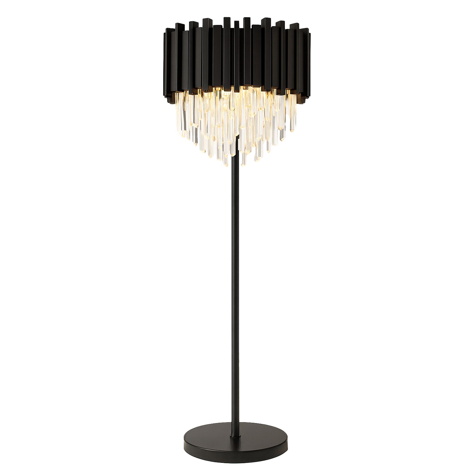 Toolight Stojací lampa Modern D56 APP1715-3F černá