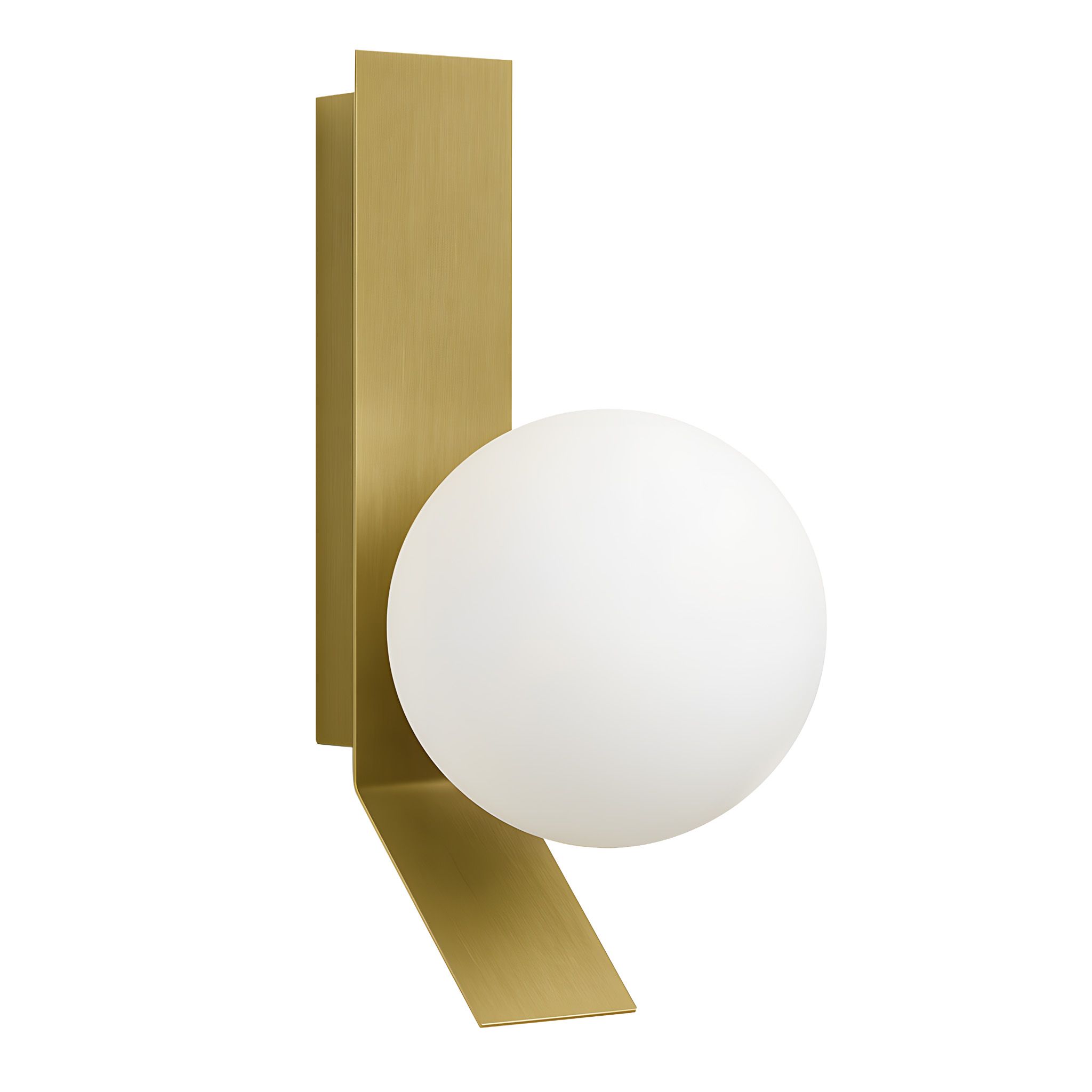 Toolight Moderní nástěnné LED osvětlení D48 APP1759-1W kartáčovaná zlatá/bílá