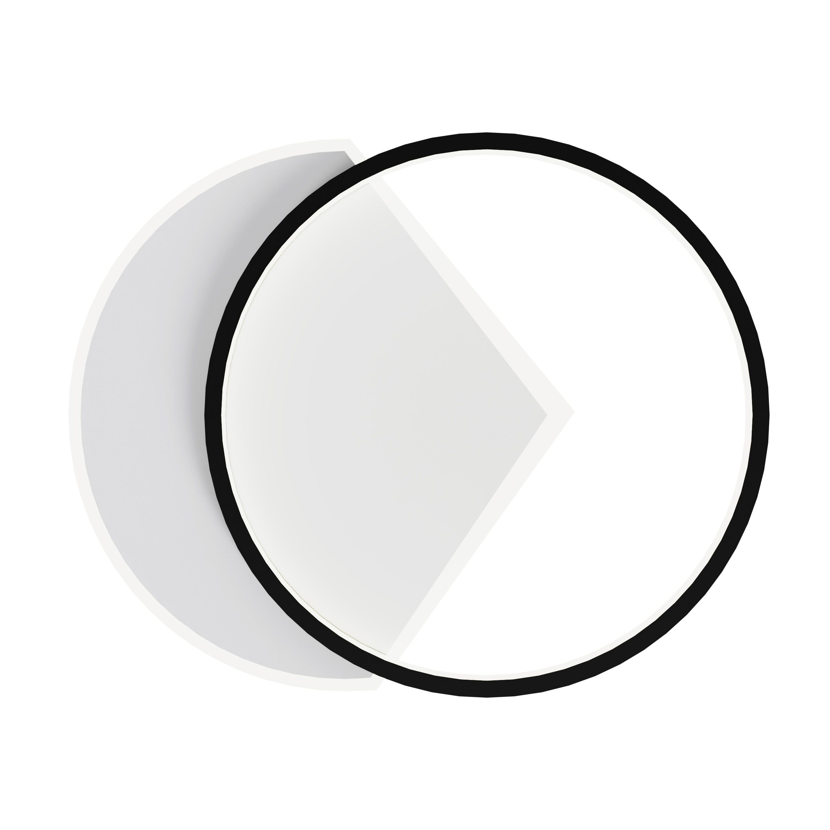 Toolight Stropní LED osvětlení Modern D58 LHJ077-C 50 cm černé