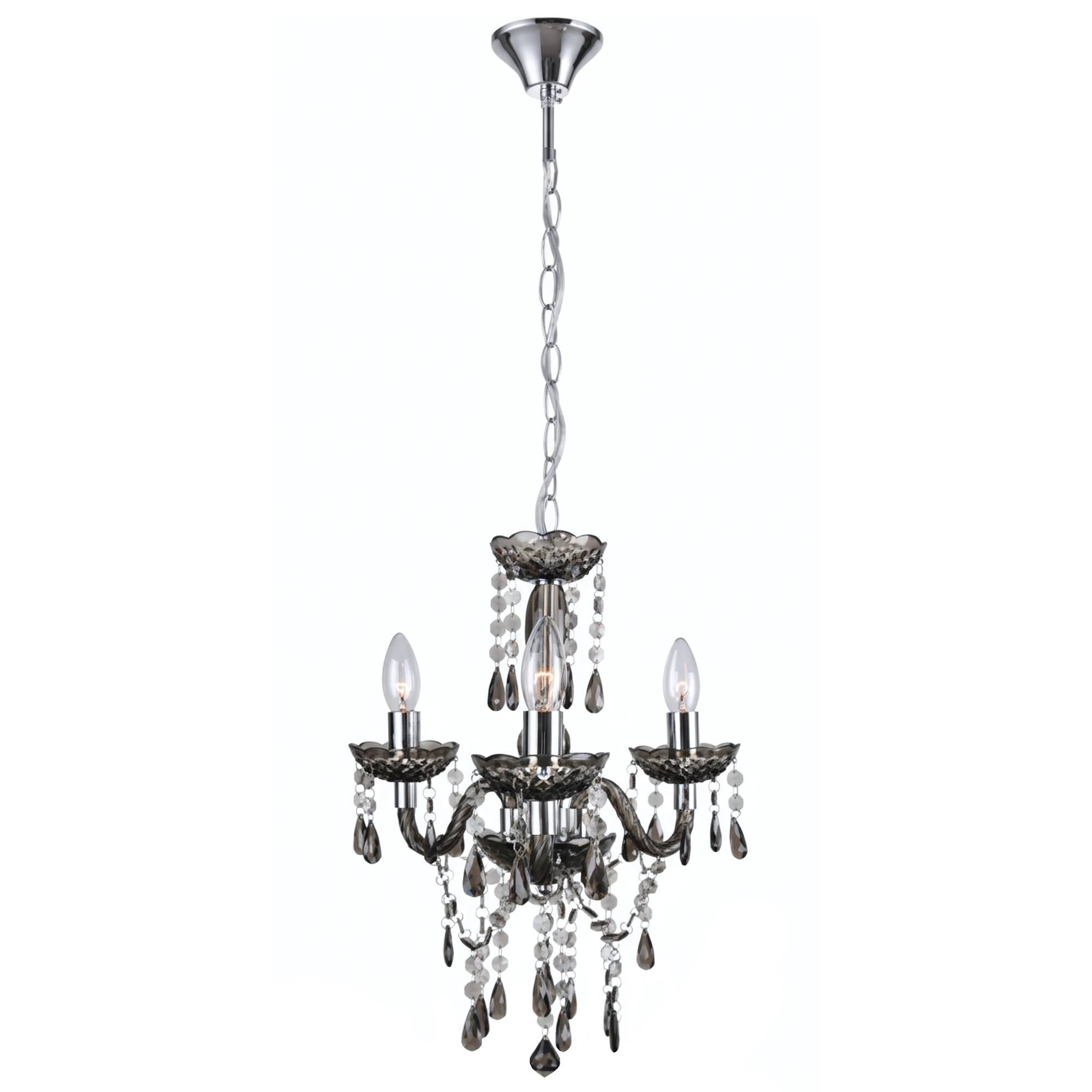 Toolight Závěsné osvětlení Retro D84 EBT007-3CP šedé