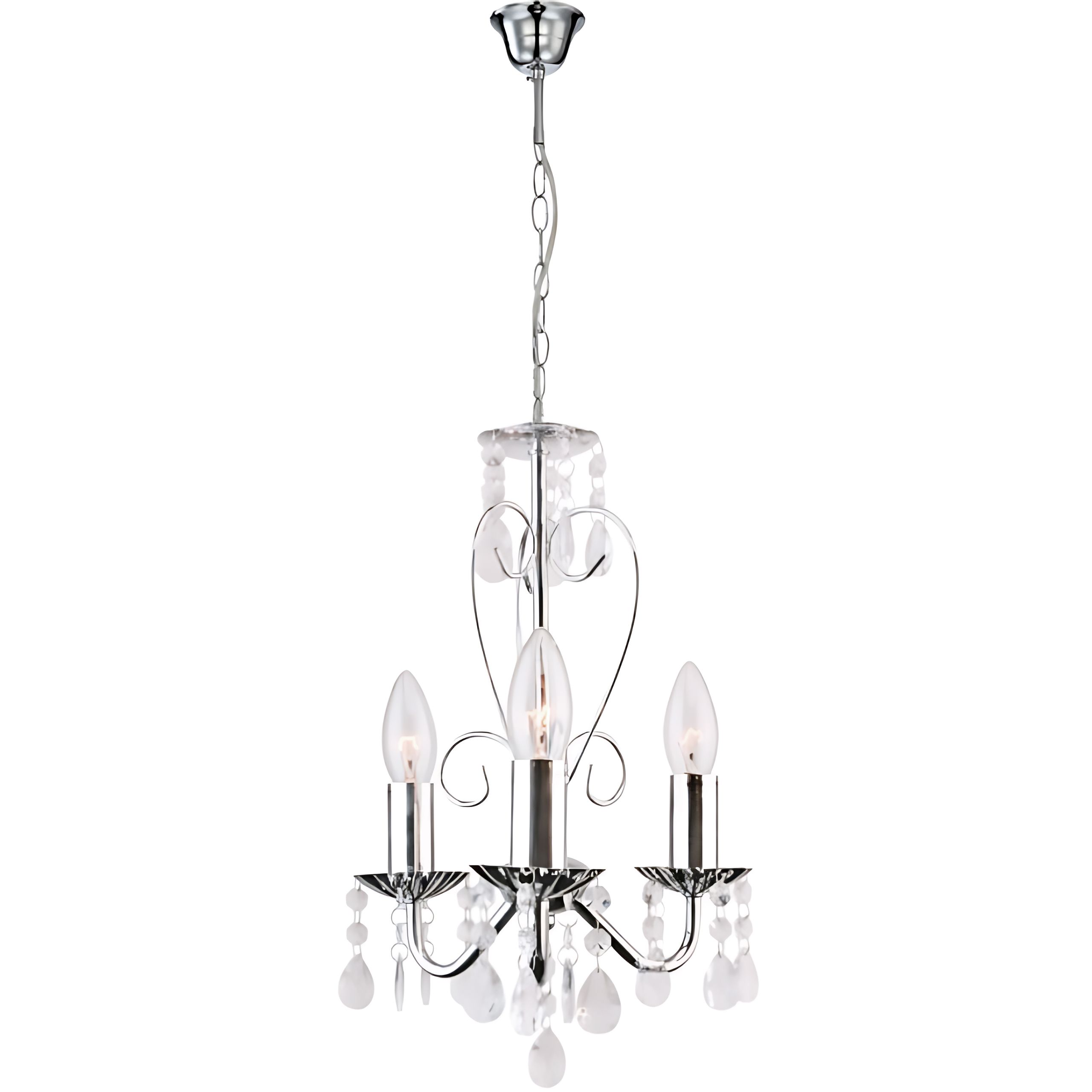 Toolight Závěsné osvětlení Retro D70 EBT011-3CP chrom