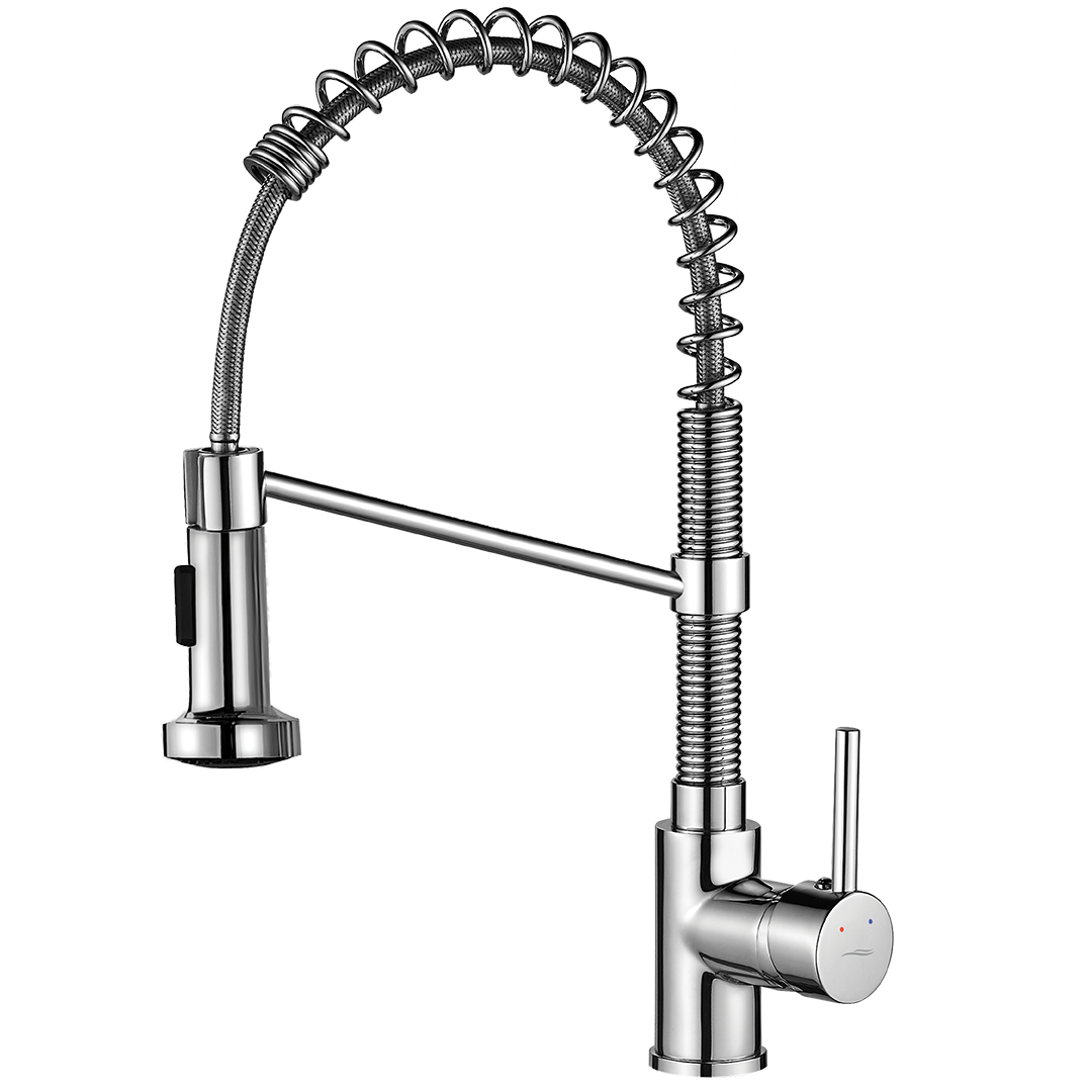 Levně Kuchinox Dřezová baterie Loco s flexibilním raménkem a 2-funkční sprškou - BQC_06SD, chrom