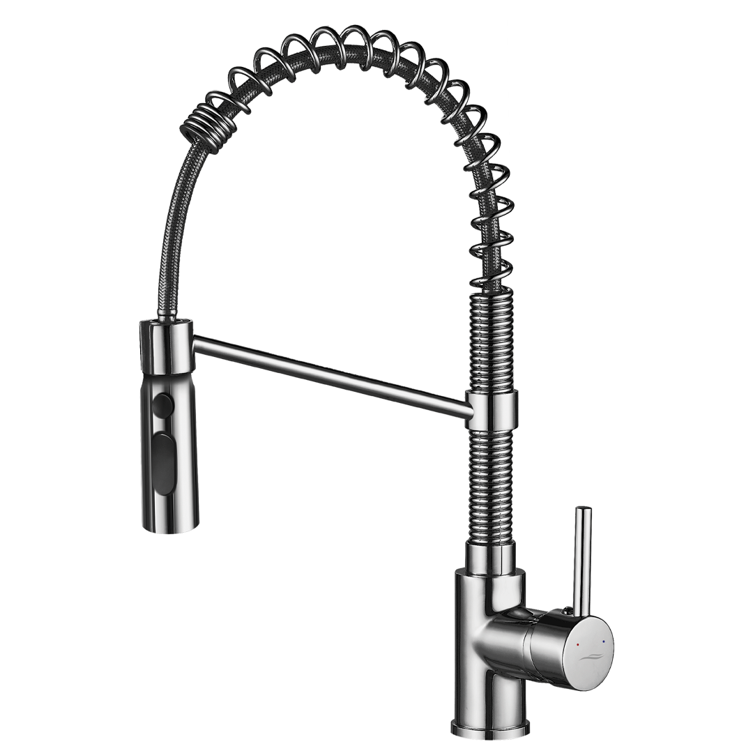 Levně Kuchinox Dřezová baterie Serpen s flexibilním raménkem a 3-funkční sprškou - BKP_06SD, chrom