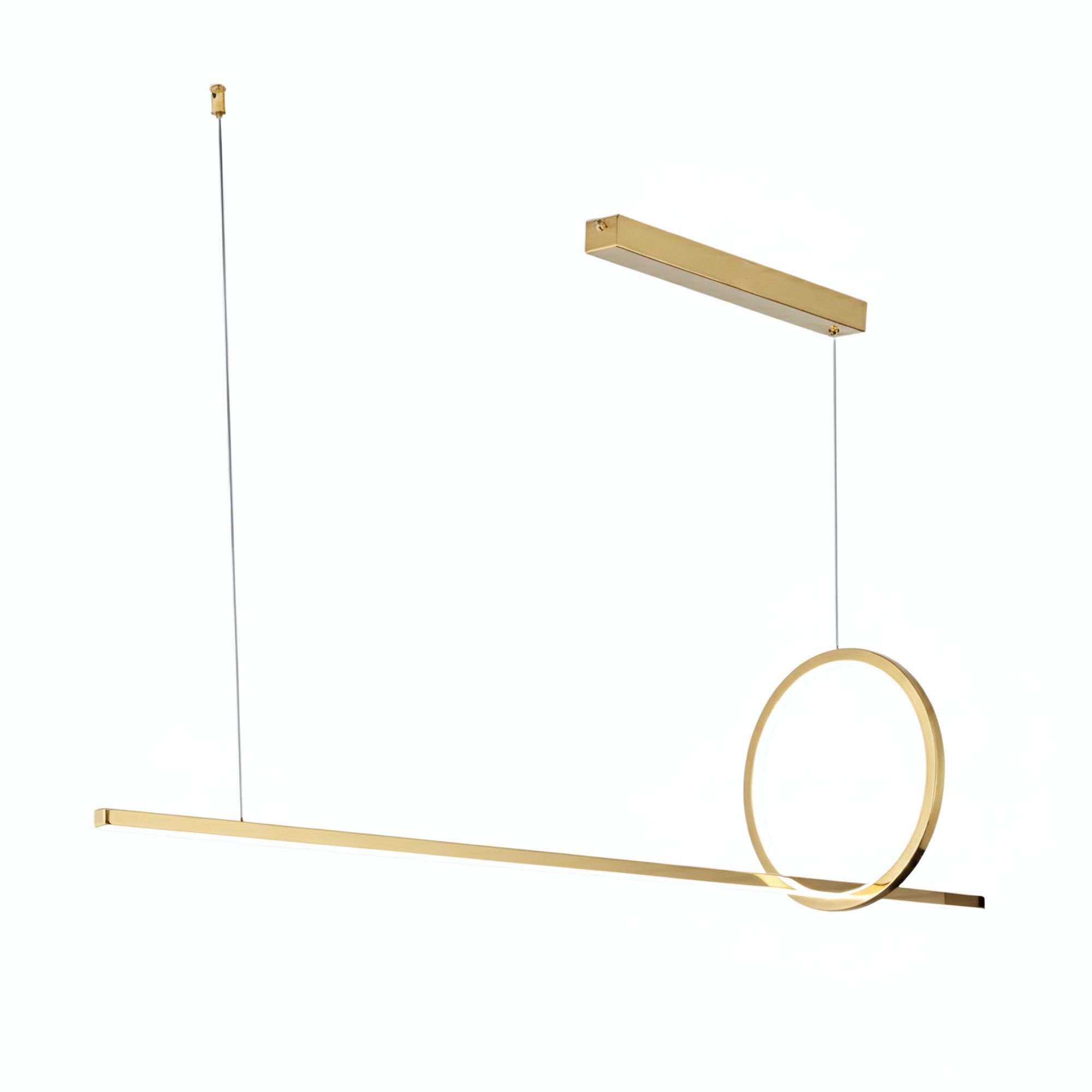 Levně Toolight Závěsné moderní LED osvětlení D92 LHJ111-CP C zlatá kartáčovaná