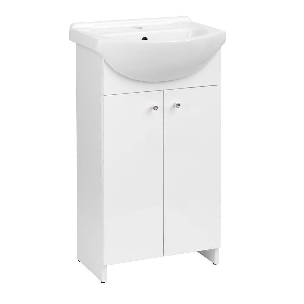 Levně BPS-koupelny Koupelnová skříňka s keramickým umyvadlem Pikara W 45
