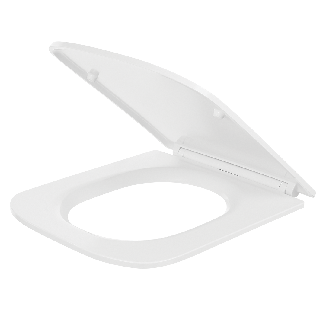 Levně Laveo WC prkénko Duroplast Soft Close Kvadrato - ADA_600K, bílá