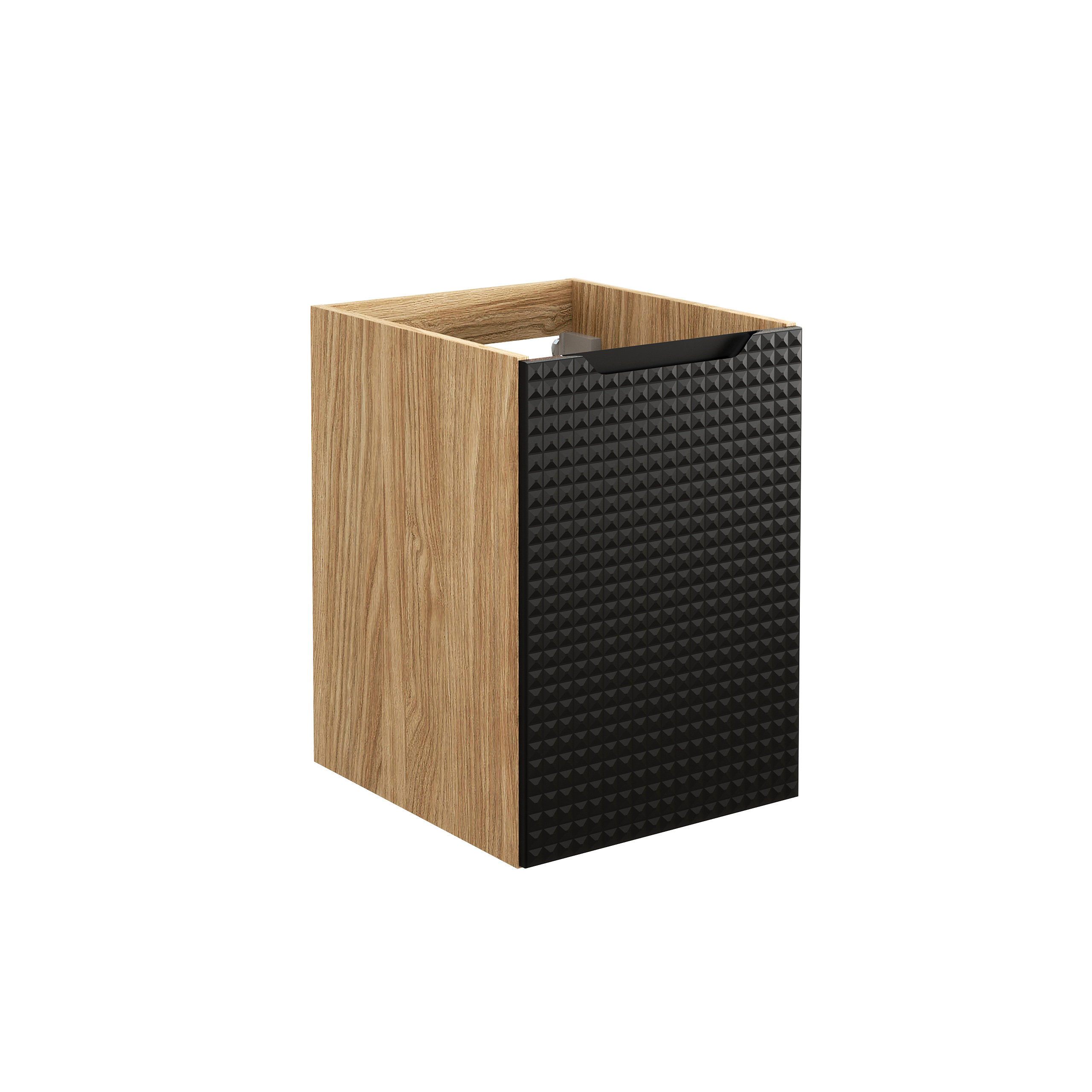 Levně Comad Koupelnová skříňka pod umyvadlo Luxor Black 40 černá/dub olejovaný