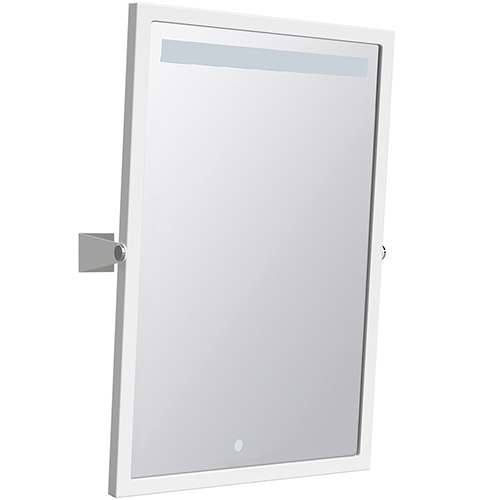 Levně Bemeta Design HELP: Výklopné zrcadlo, 400 x 600 mm, s LED osvětlením, dotykový senzor, bílá - 301201034