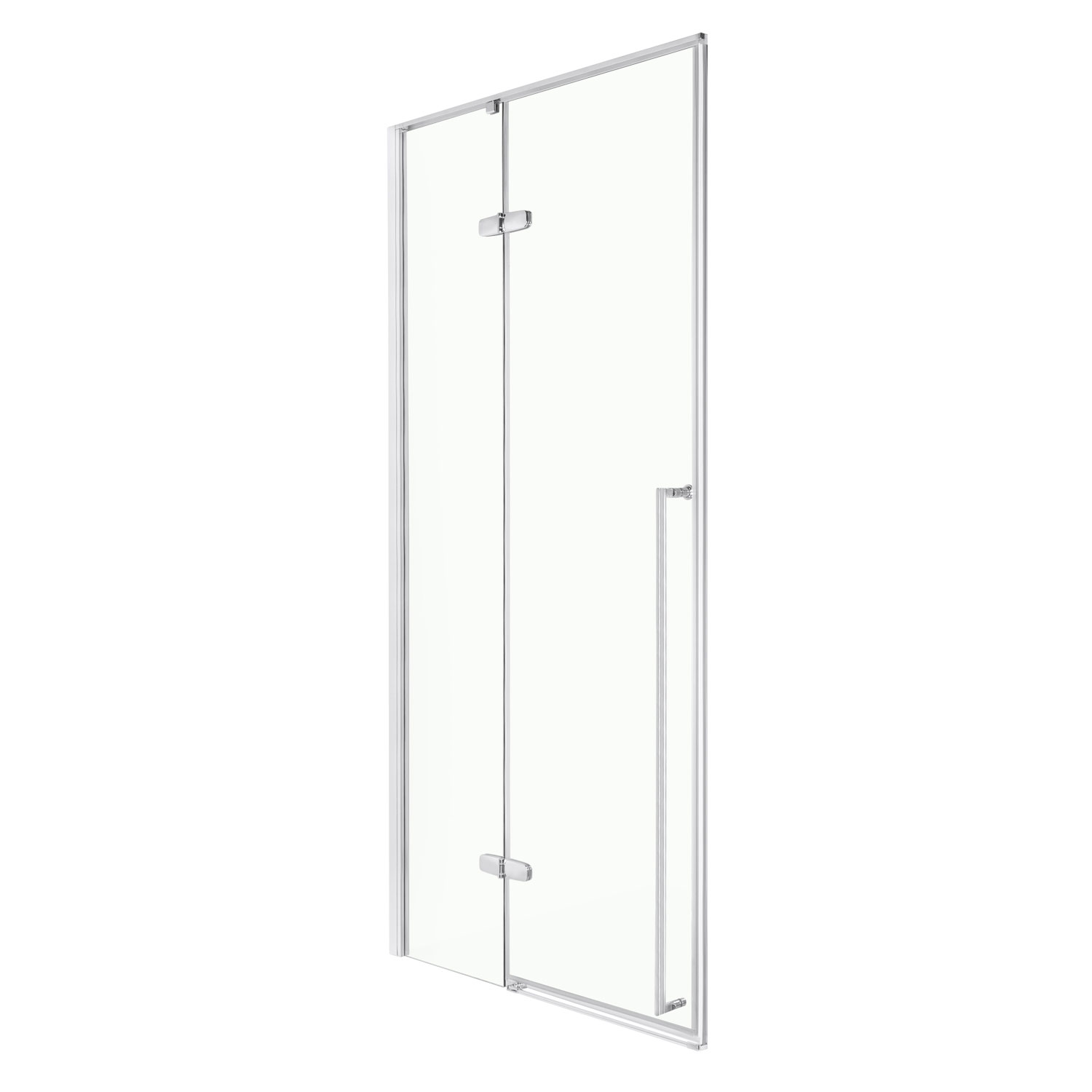 Levně Novoterm Modul sprchového koutu NV-Long DR CHR 100 - dveře, chrom/transparent - bez vaničky