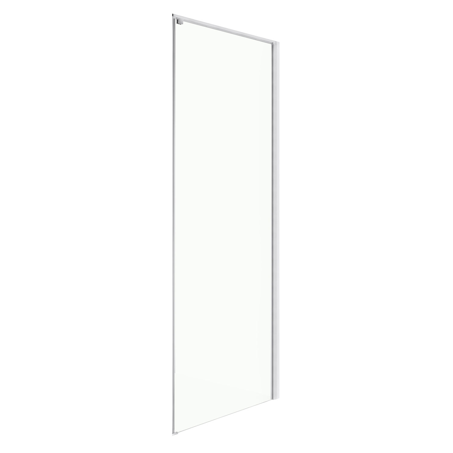 Levně Novoterm Modul sprchového koutu NV-Long SC CHR 80 - pevná boční stěna, chrom/transparent - bez vaničky