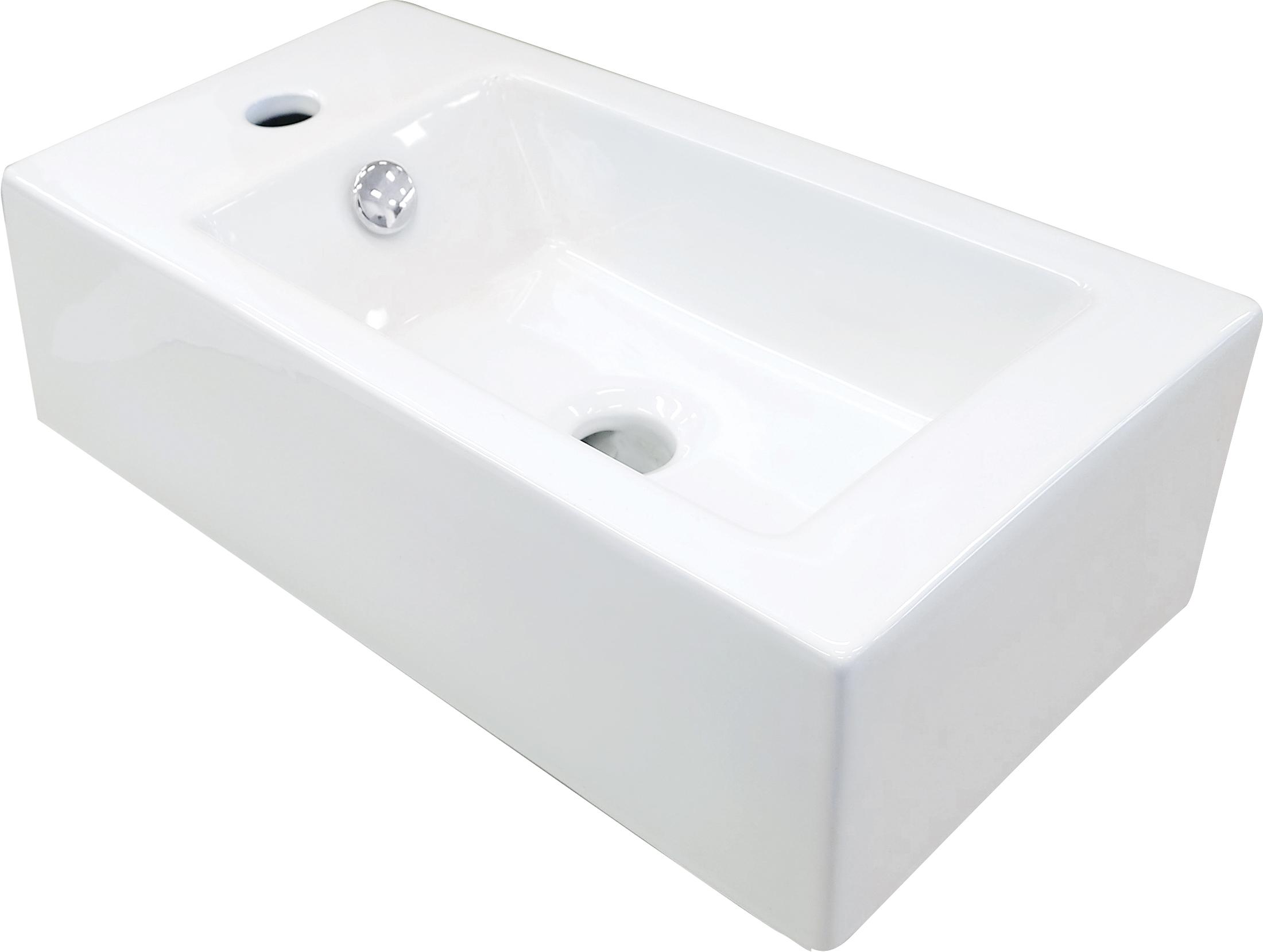 Levně Deante Umyvadlo na desku Square 50x25,5 cm Levé - CGS 6U2L