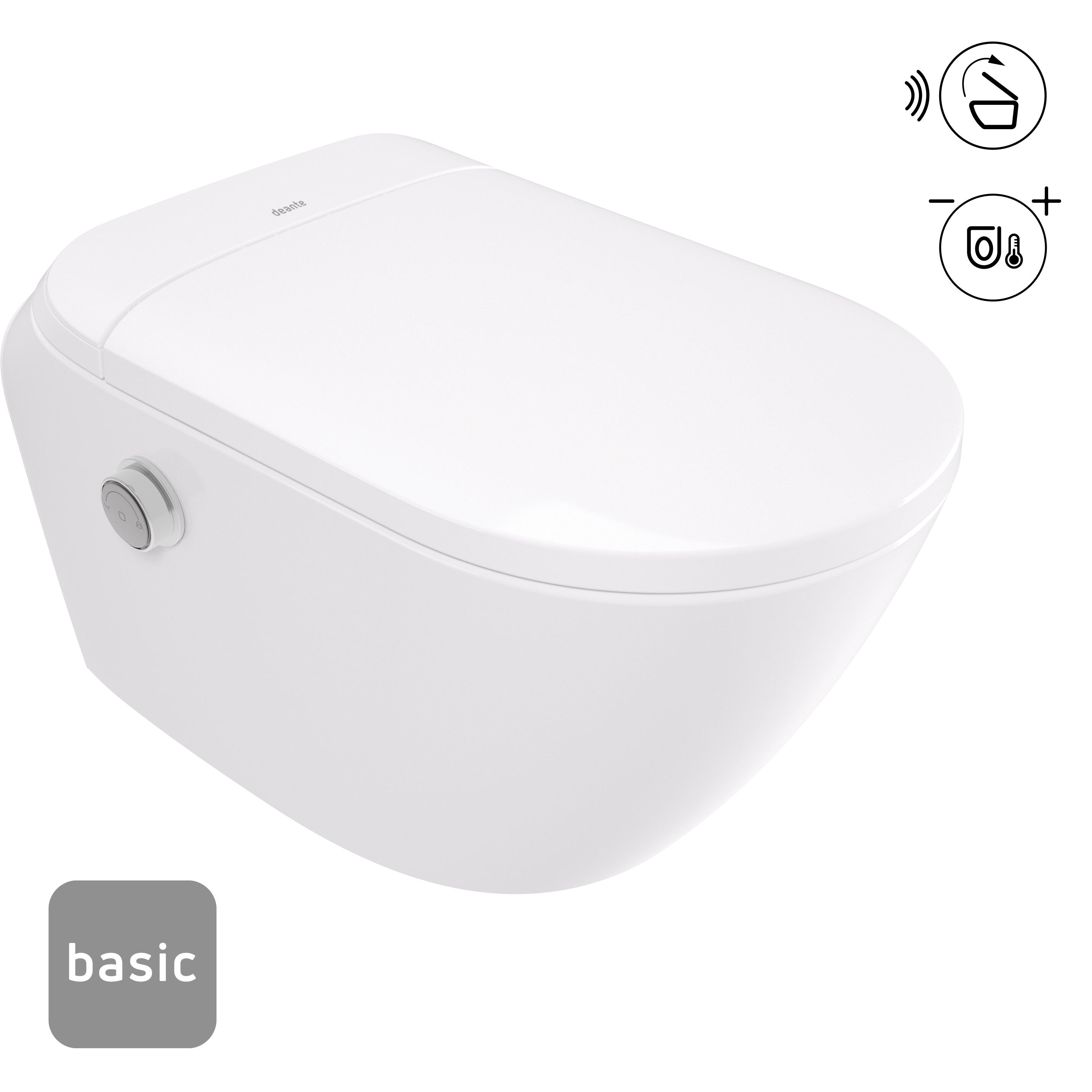 Levně Deante Chytrá WC mísa Silia Smart BASIC - CSSD6ZPW, s automatickým sedátkem, bílá