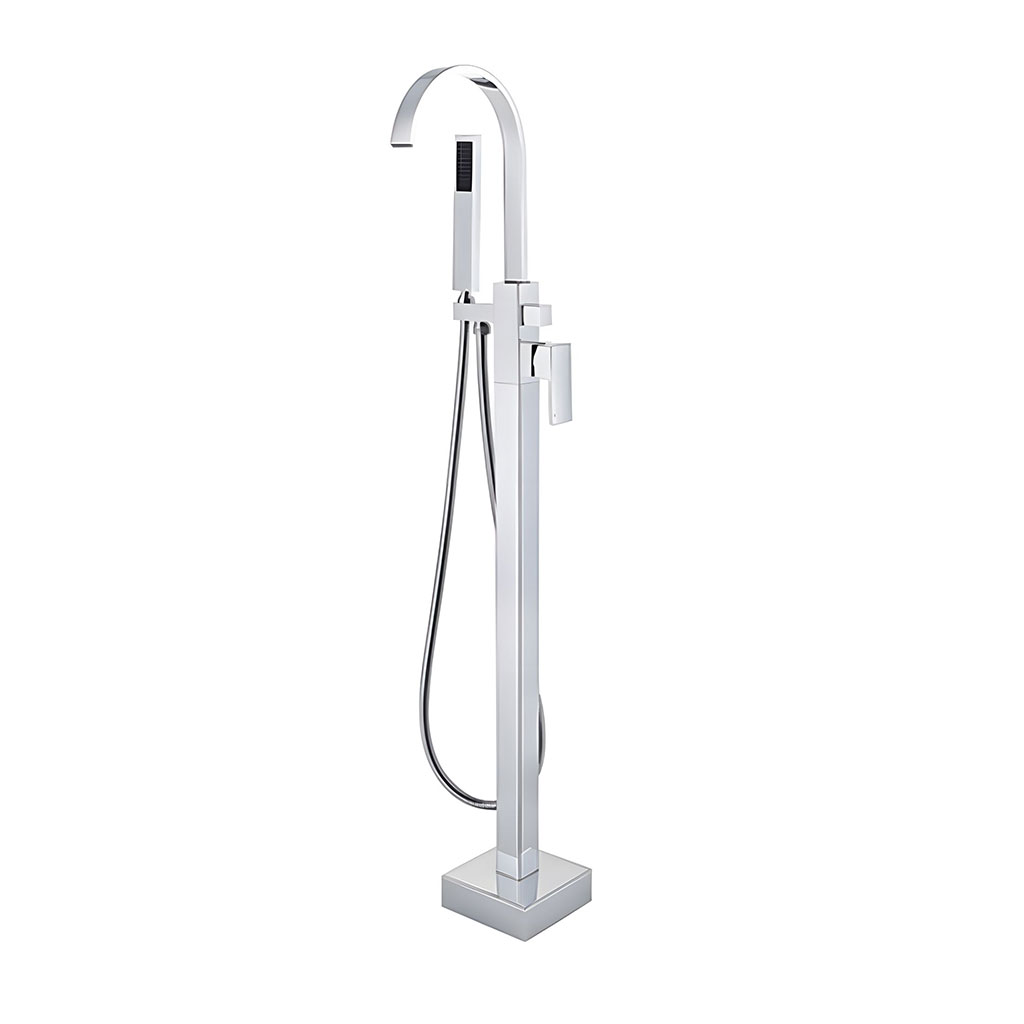 Levně Besco Volně stojící vanová baterie Modern II VB CR Chrom