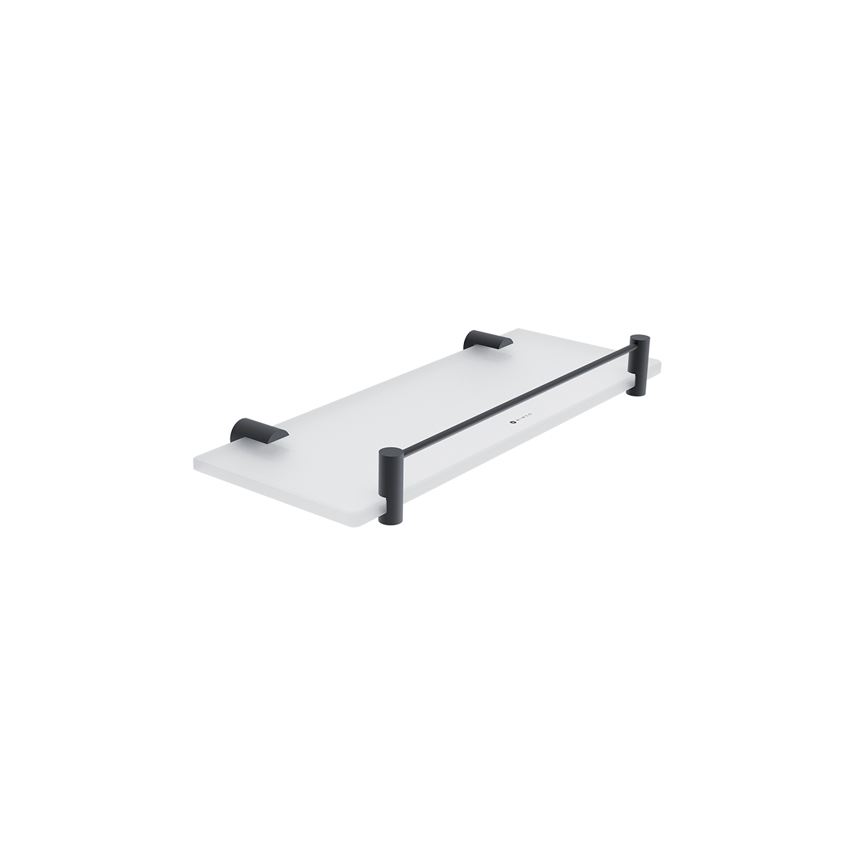 Levně Nimco Police s ohrádkou, 30 cm BORMO černá - BRC 11091BX-30-90