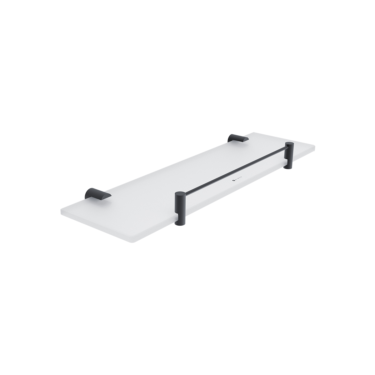 Levně Nimco Police s ohrádkou, 40 cm BORMO černá - BRC 11091BX-40-90