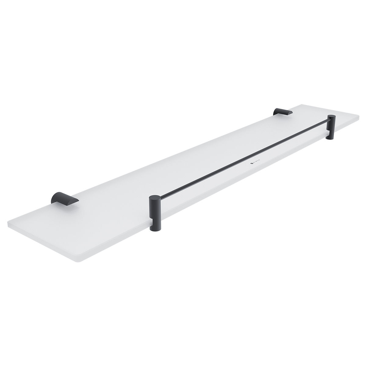 Levně Nimco Police s ohrádkou, 60 cm BORMO černá - BRC 11091BX-60-90