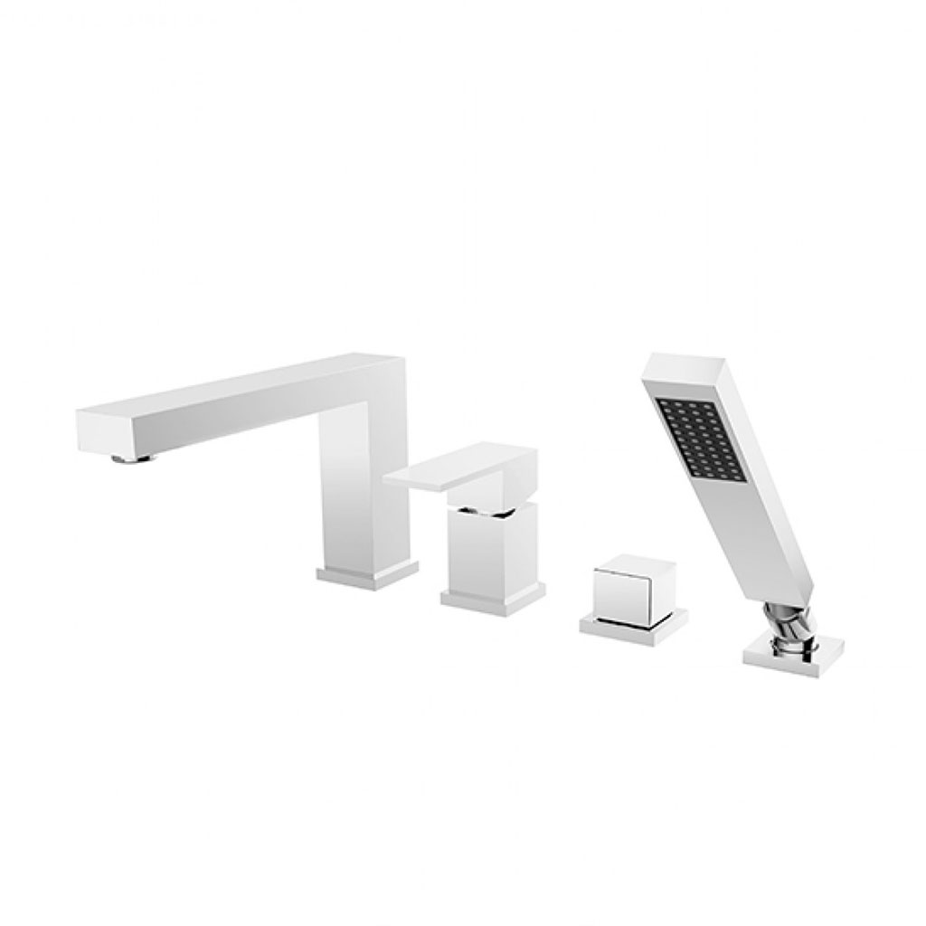 Levně Besco Vanová 4-otvorová baterie Modern / Varium VBS CR Chrom