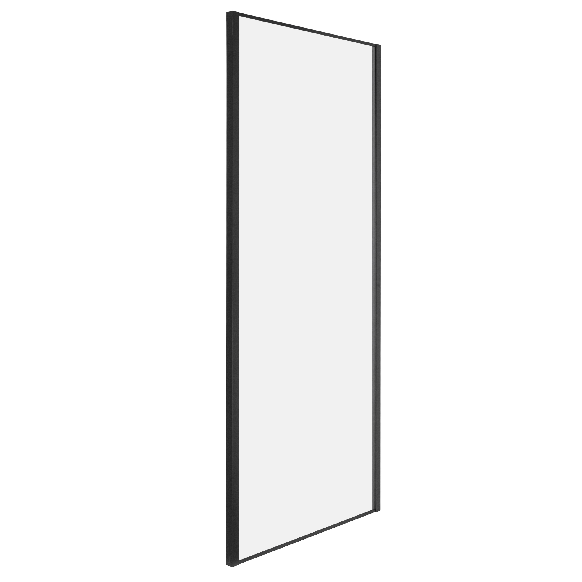 Novoterm Pevná boční stěna NV-Solid SC BL 90, černá/transparent - bez vaničky
