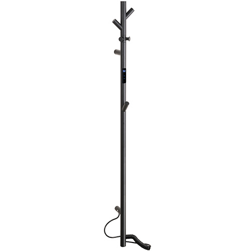 Bemeta Design Elektrický koupelnový radiátor / sušák ručníků, tyč, 35W, černá - 704153140