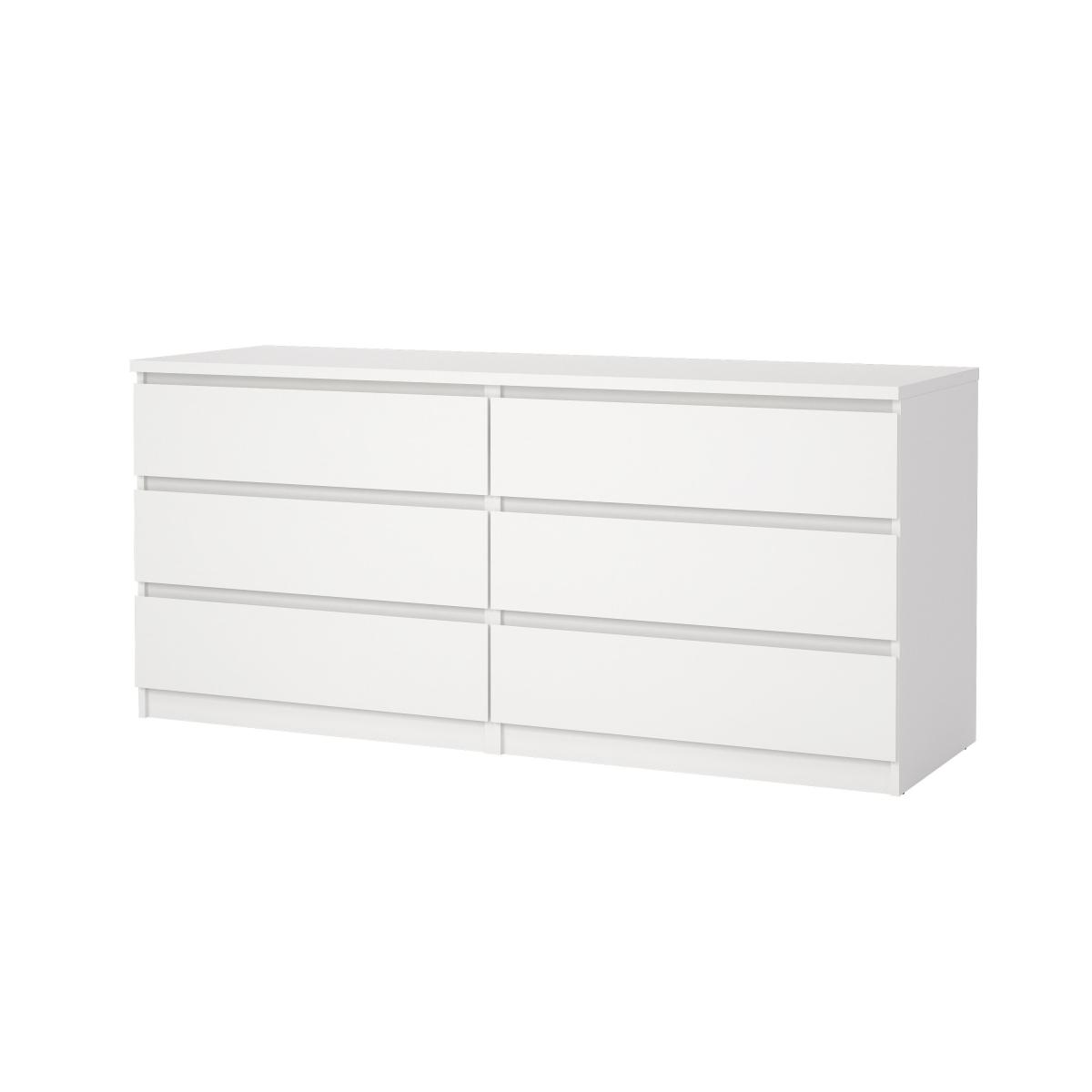 Levně Tvilum Komoda Simplicity 232 bílý lesk