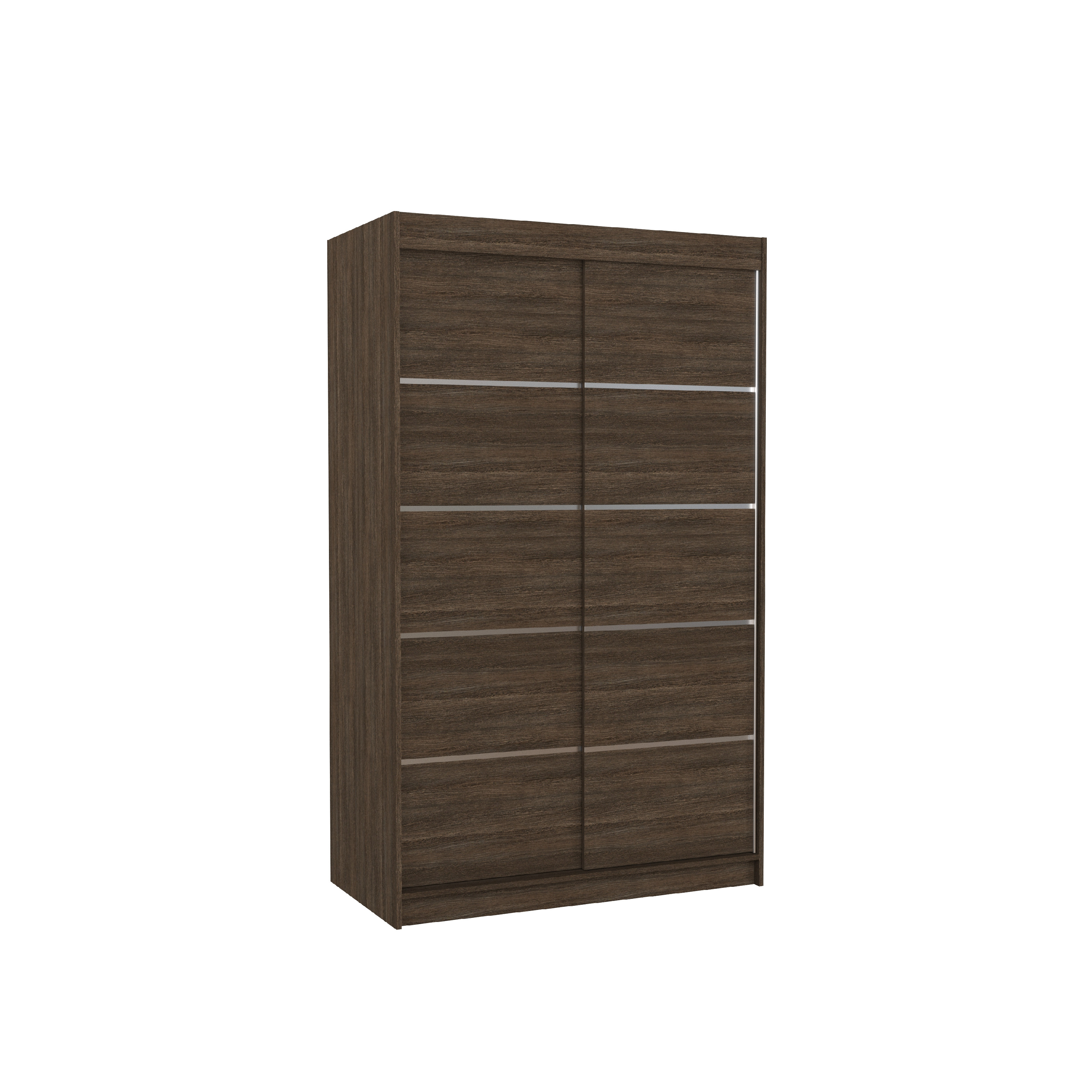 Levně ADRK Šatní skříň posuvná BENISSO CH 120, choco