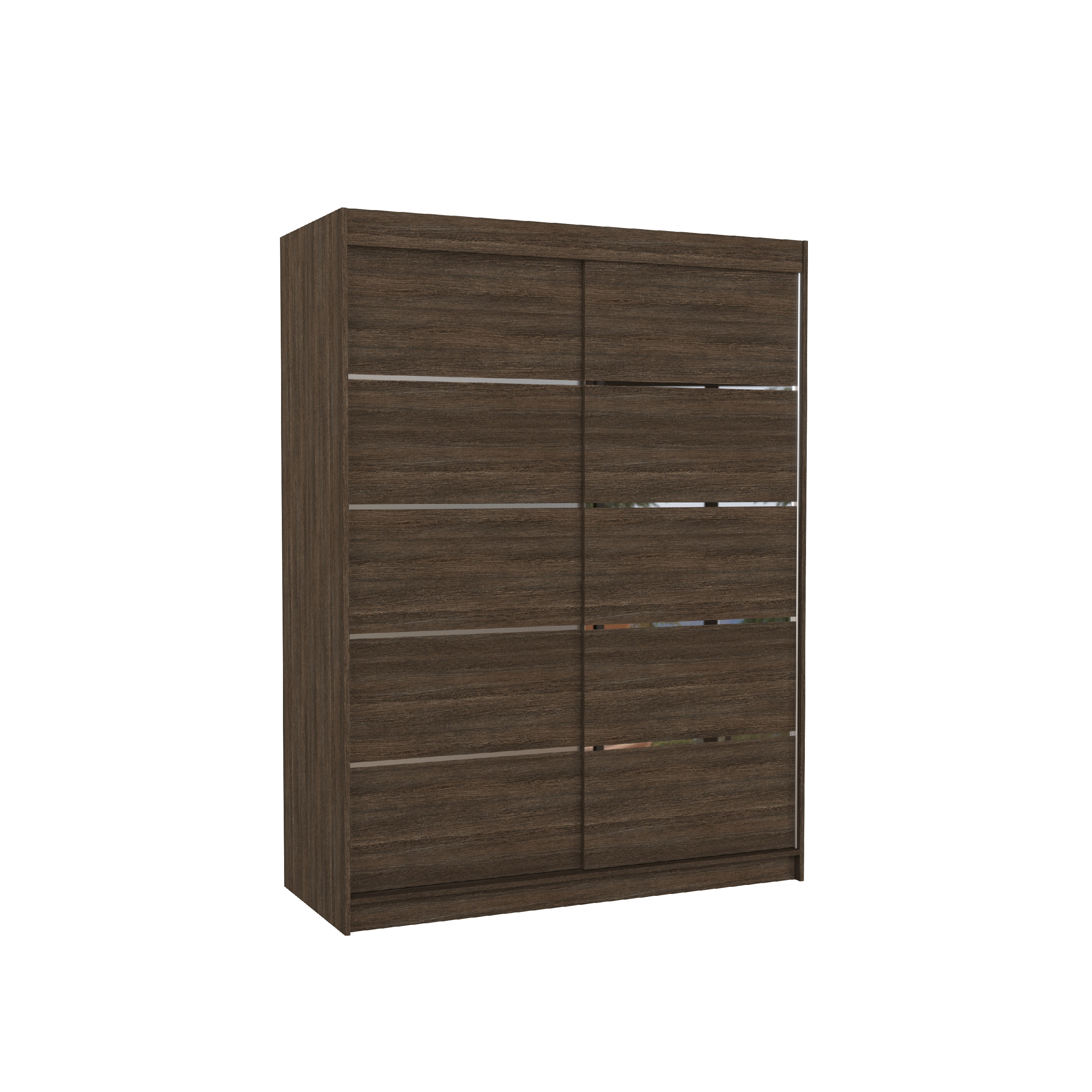 Levně ADRK Šatní skříň posuvná LUFT CH 150, choco
