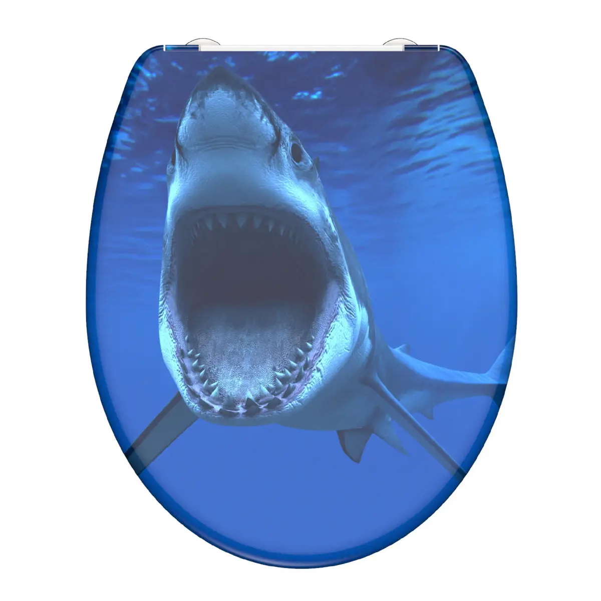Levně Eisl Sanitär WC prkénko Duroplast Soft Close Blue Shark 82371