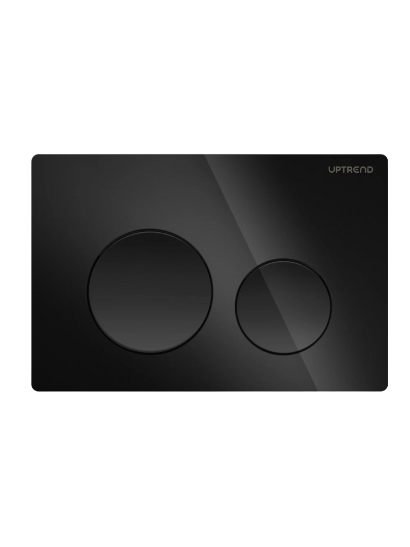 Levně UPTrend Ovládací tlačítko pro WC podomítkové moduly YOSEMITE SHINY BLACK UP003‑B18, černá lesk