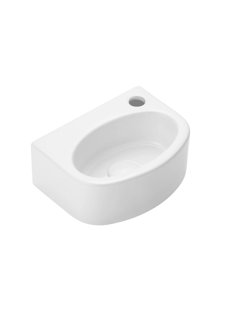 Levně UPTrend Oválné keramické umyvadlo na desku/závěsné BAMBINO TR41037, bílá lesk