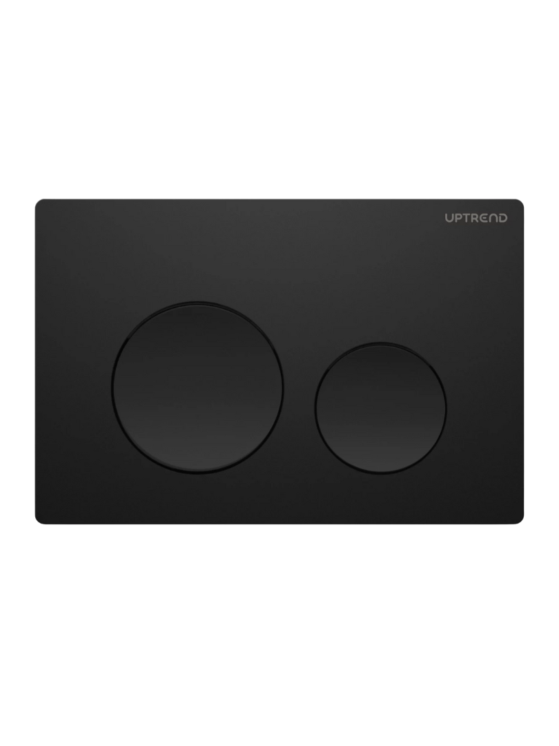 Levně UPTrend Ovládací tlačítko pro WC podomítkové moduly YOSEMITE MATTE BLACK UP003‑U18, černá mat