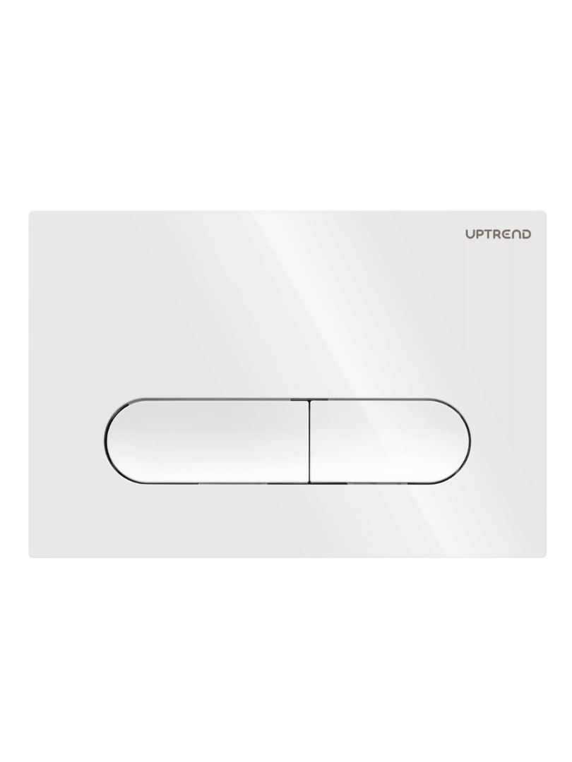 Levně UPTrend Ovládací tlačítko pro WC podomítkové moduly YOSEMITE SHINY WHITE UP004, bílá lesk